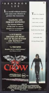 The Crow Movie Poster Original Daybill 1994 Brandon Lee