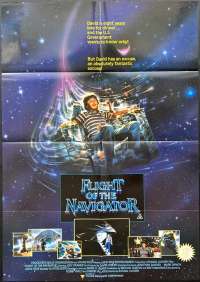 Flight Of The Navigator Movie Poster Original One Sheet Joey Cramer