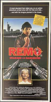 Remo: Unarmed And Dangerous Fred Ward Australian Daybill movie poster