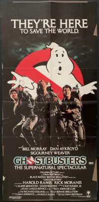 Ghostbusters Movie Poster Original Daybill Rare 1984 Bill Murray