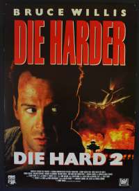Die Hard 2 Poster Original One Sheet Video Poster Bruce Willis