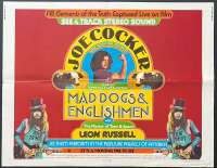Mad Dogs And Englishmen Poster USA Half Sheet Original 1971 Cocker