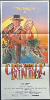 Crocodile Dundee 1986 Daybill movie poster Paul Hogan Linda Kozlowski