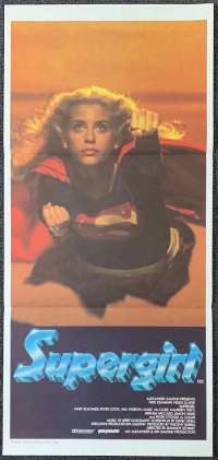 Supergirl Poster Original Daybill 1984 Helen Slater Faye Dunaway
