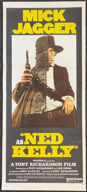 Ned Kelly Poster Original Daybill 1970 Mick Jagger Mark McManus Bushrangers