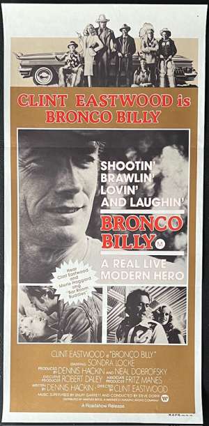 Bronco Billy Poster Original Daybill 1980 Clint Eastwood Western