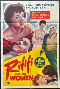 Rififi And The Women Poster Original One Sheet Rare 1959 Nadja Tiller