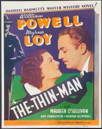 The Thin Man Poster Original USA Commercial Print 1980&#039;s Myrna Loy