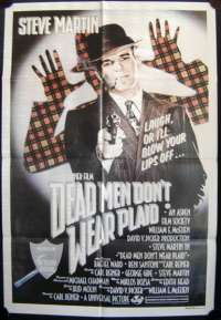 Dead Men Don't Wear Plaid Poster Original One Sheet 1982 Steve Martin