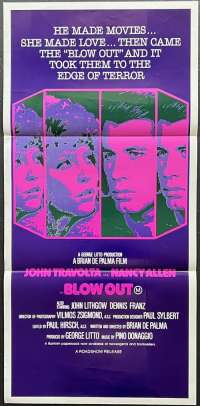 Blow Out Movie Poster Original Daybill John Travolta Nancy Allen Brian De Palma