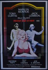 Some Like It Hot movie poster One Sheet Marilyn Monroe Tony Curtis Jack Lemon