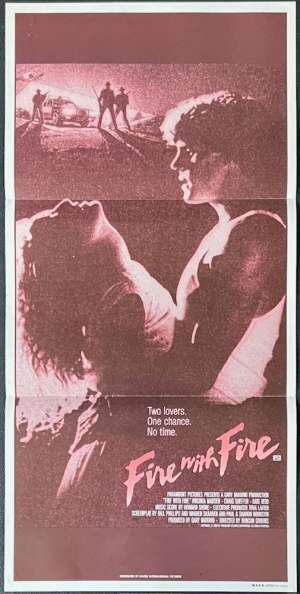 Fire With Fire Poster Daybill Original 1986 Virginia Madsen Craig Sheffer