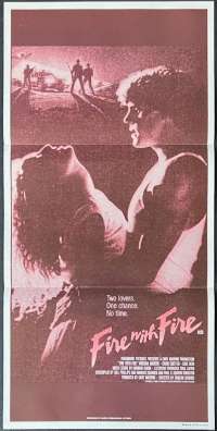 Fire With Fire Poster Daybill Original 1986 Virginia Madsen Craig Sheffer