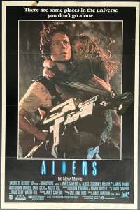 Aliens One Sheet Video Poster Rare Original 1987 Sigourney Weaver