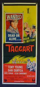 Taggart Poster Original Daybill 1964 Tony Young Dan Duryea David Carradine