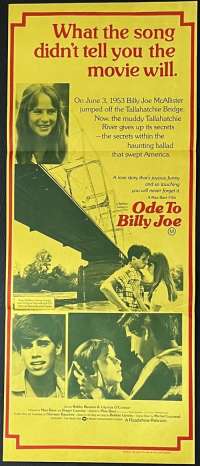 Ode To Billy Joe Poster Original Daybill 1976 Robby Benson
