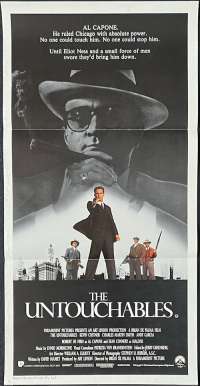 The Untouchables Poster Original Daybill 1987 Kevin Costner Sean Connery Cops