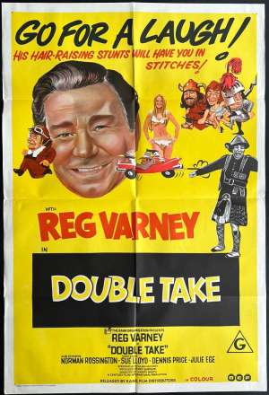 Double Take Poster One Sheet Original 1972 Reg Varney Sue Lloyd