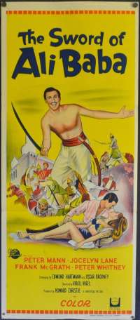 The Sword Of Ali Baba Poster Original Daybill Poster 1965 Peter Mann Jocelyn Lane