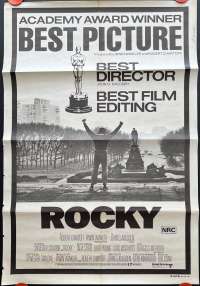 Rocky Poster Original One Sheet Academy Awards Art Sylvester Stallone