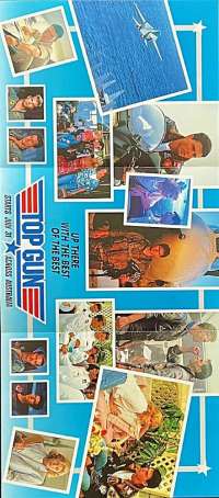 Top Gun Movie Promotional Flyer Original 1986 Tom Cruise