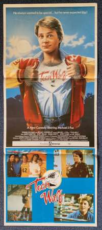 Teen Wolf Poster Original Daybill 1985 Michael J. Fox Back To The Future
