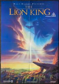 The Lion King Poster Original One Sheet 1994 Disney Rare Alvin Artwork