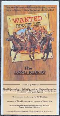 The Long Riders Poster Original Daybill 1980 David Carradine Western