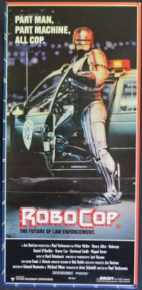 RoboCop Movie Poster Original Rare Daybill 1987 Peter Weller Nancy Allen