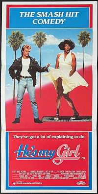 He&#039;s My Girl Poster Original Daybill 1987 David Hallyday T.K.Carter