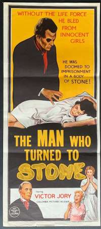 The Man Who Turned To Stone Poster Original Daybill Victor Jory