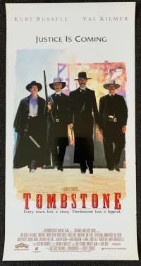 Tombstone Poster Original Daybill 1993 Kurt Russell Val Kilmer Western