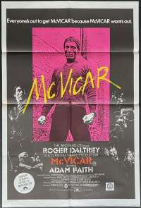 McVicar Poster Original One Sheet 1980 Roger Daltrey The Who