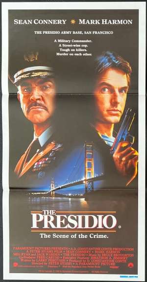 The Presidio Poster Daybill Original 1988 Sean Connery Mark Harmon