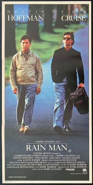 Rain Man Poster Original Daybill 1988 Tom Cruise Dustin Hoffman