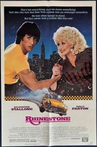 Rhinestone Poster Original USA One Sheet 1984 Sylvester Stallone