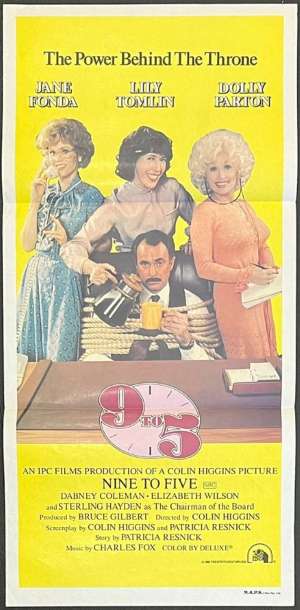 Nine To Five 9 to 5 Poster Original Daybill 1980 Dolly Parton Jane Fonda
