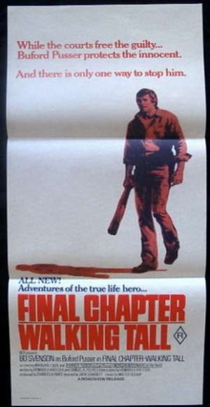 Final Chapter Walking Tall Daybill Movie poster