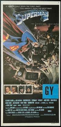 Superman 2 Movie Poster Original Daybill 1980 Christopher Reeve Gene Hackman