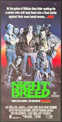 Nightbreed Movie Poster Daybill Clive Barker David Cronenberg Craig Sheffer