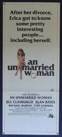 An Unmarried Woman Poster Original Daybill 1978 Jill Clayburgh Alan Bates