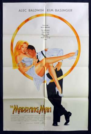 The Marrying Man 1991 One Sheet USA Movie Poster Aka Too Hot To Handle Alec Baldwin Kim Basinger