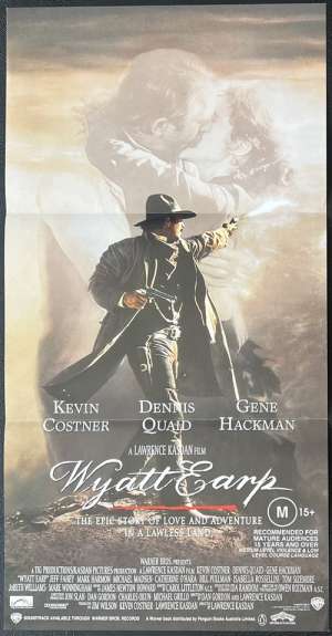 Wyatt Earp Poster Daybill Original 1994 Kevin Costner Gene Hackman