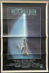 Return Of The Jedi Movie Poster Original One Sheet 1983 Advance Saber Art