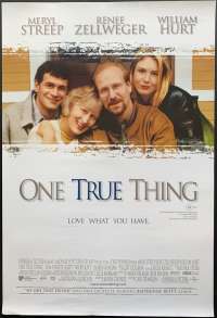 One True Thing Poster Original One Sheet 1998 Meryl Streep William Hurt