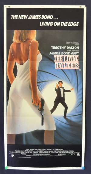 The Living Daylights Poster Original Daybill 1987 Timothy Dalton James Bond