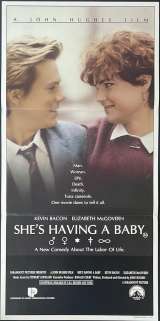 She&#039;s Having A Baby Poster Original Daybill 1988 Kevin Bacon John Hughes