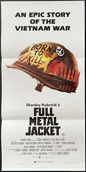 Full Metal Jacket Movie Poster Original Daybill 1987 Vietnam Stanley Kubrick