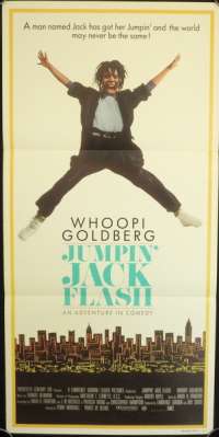 Jumpin&#039; Jack Flash 1986 movie poster Whoopi Goldberg Daybill