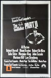 The Godfather Part 2 Poster Original USA One Sheet International 1974